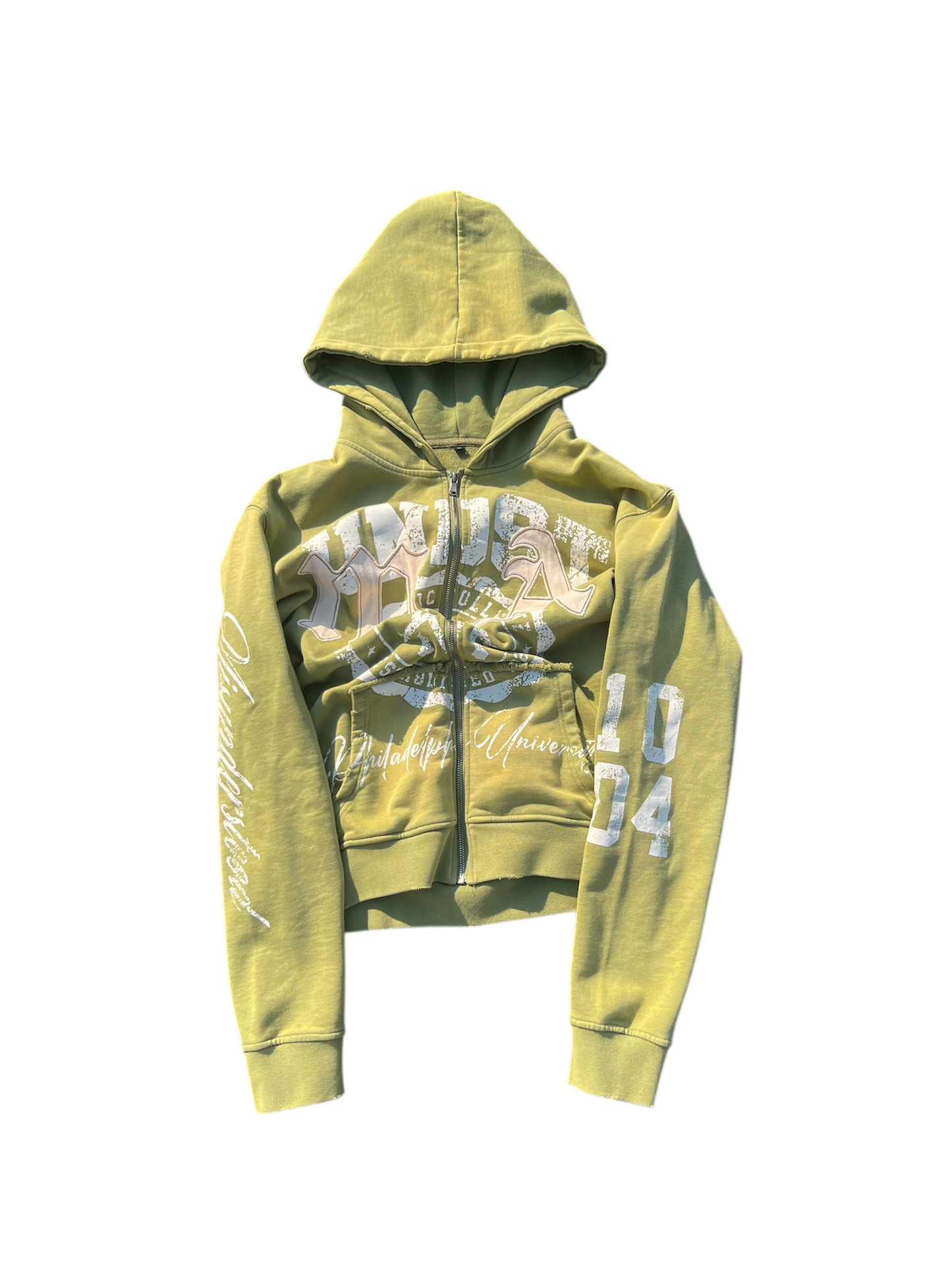 Dropout Zip Up - Green