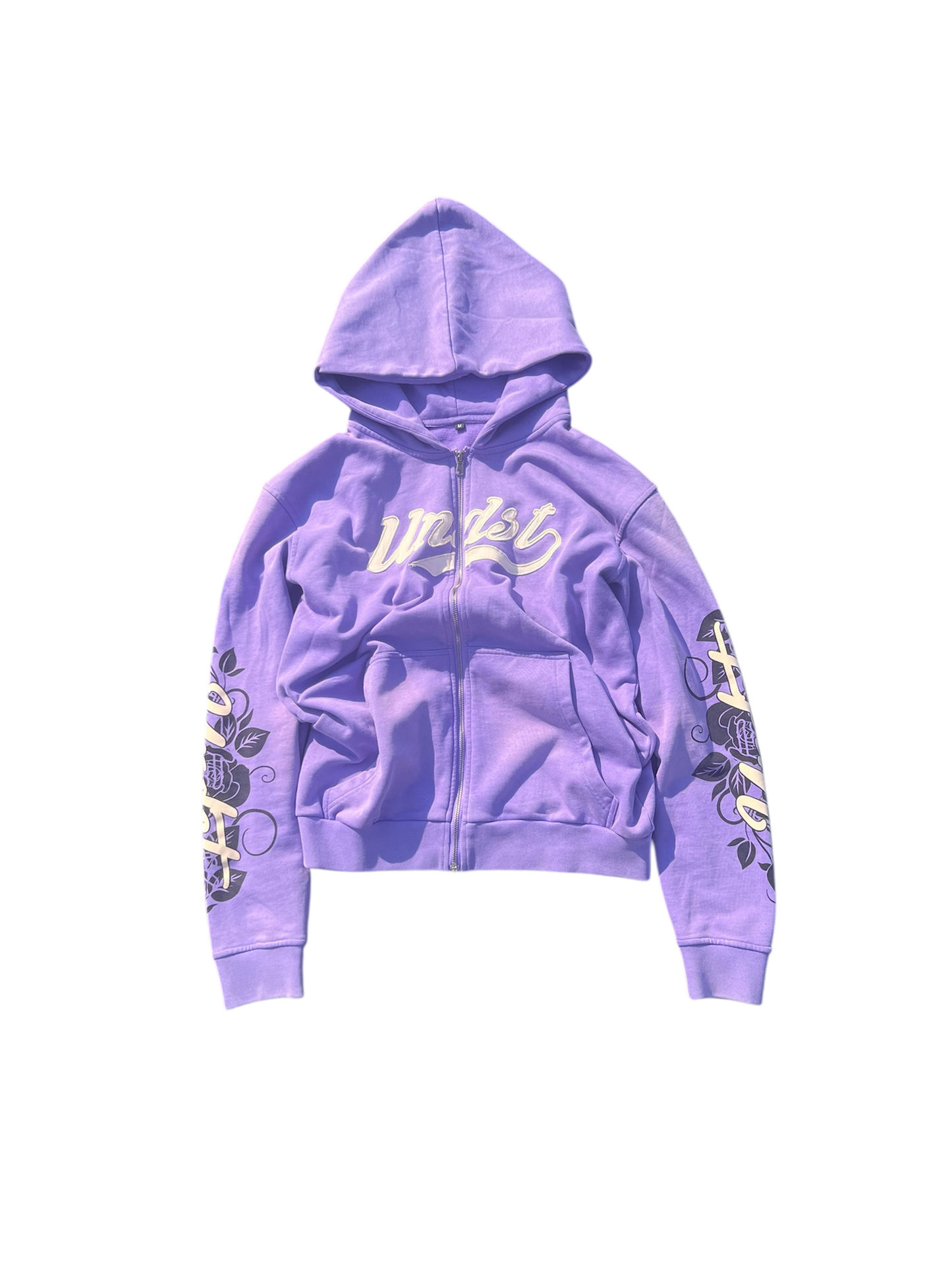 Rose Zip Up - Purple