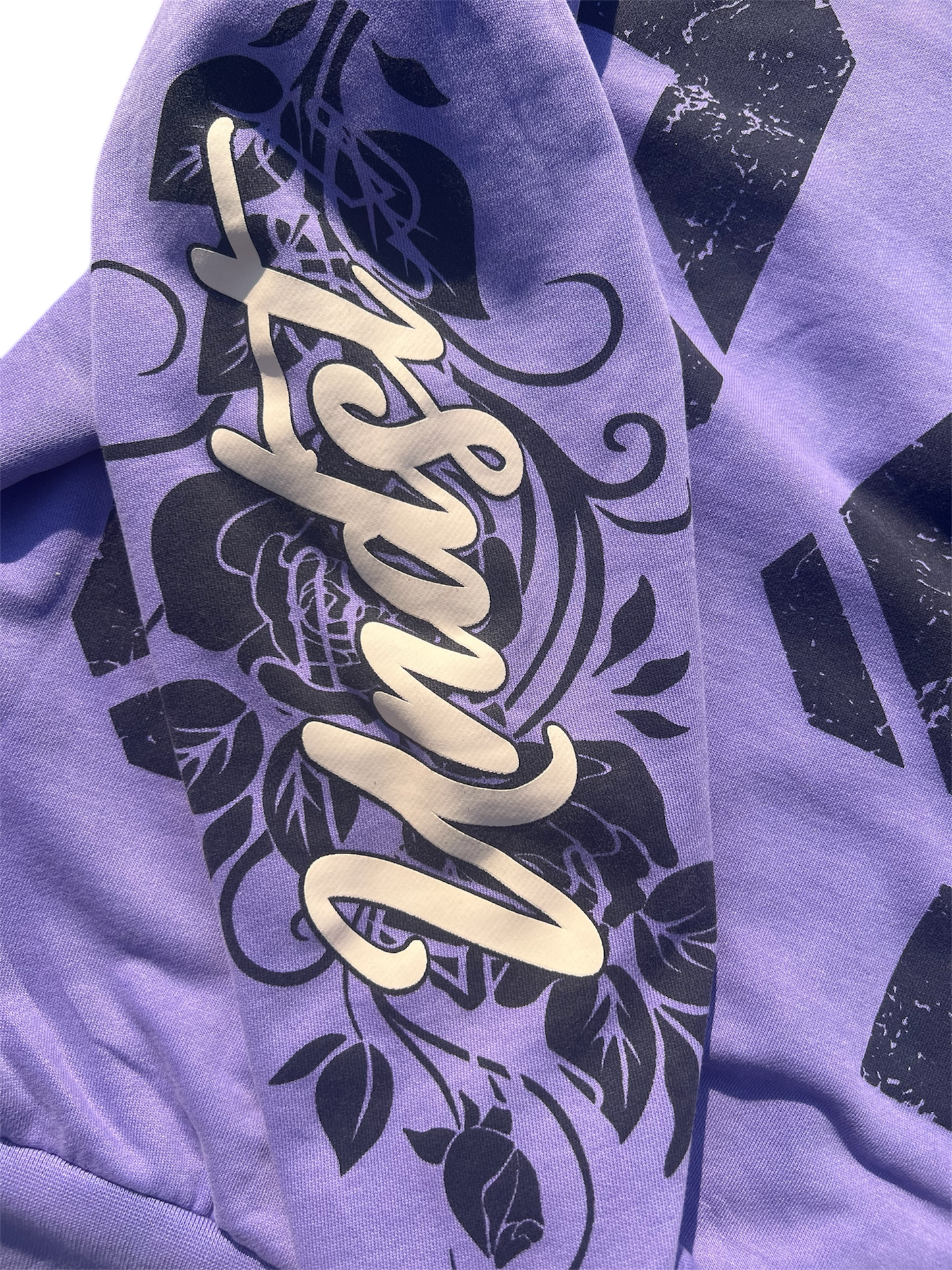 Rose Zip Up - Purple