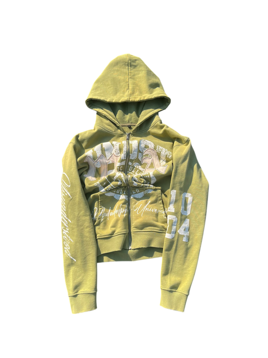 Dropout Zip Up - Green
