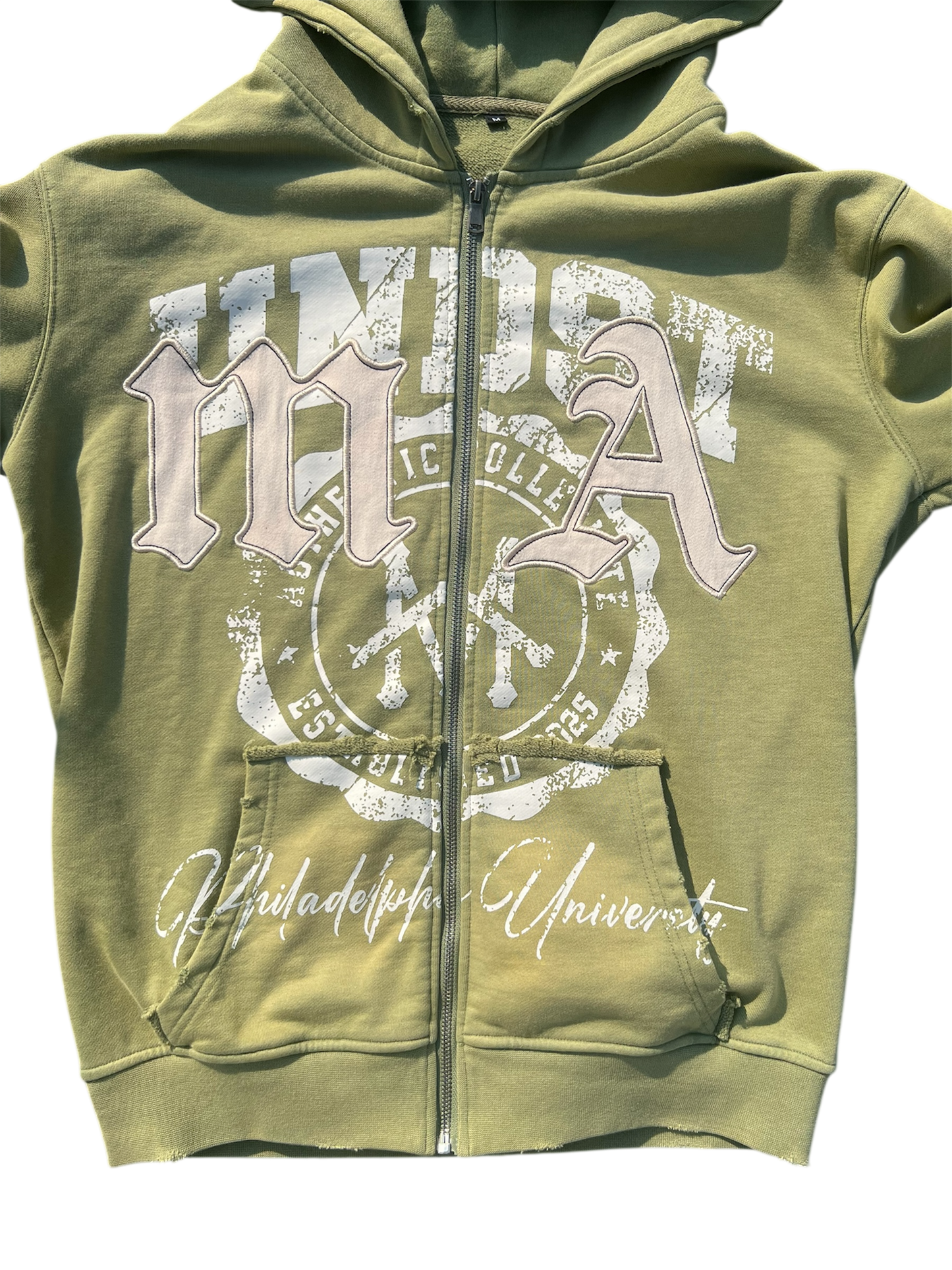 Dropout Zip Up - Green