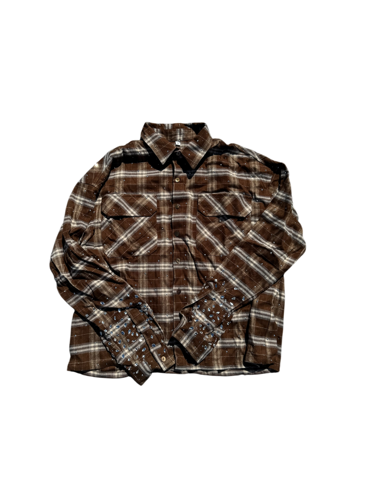 Diamanté Flannel - Brown